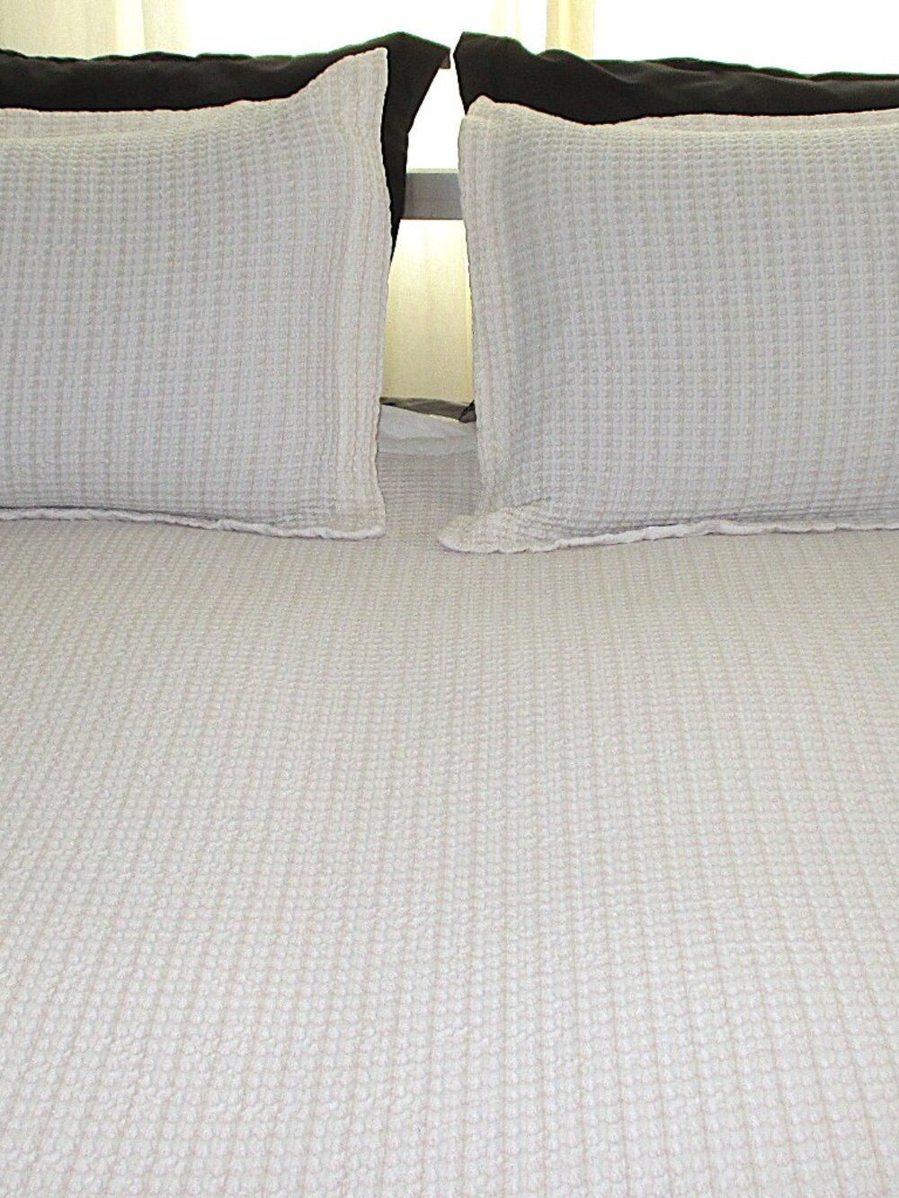 COTTON WAFFLE WEAVE DUVET COVER & SHAMS